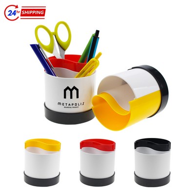 Round Two-Color Pen Holder