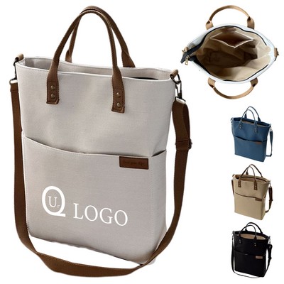 Crossbody Single-Shoulder Canvas Tote Bag