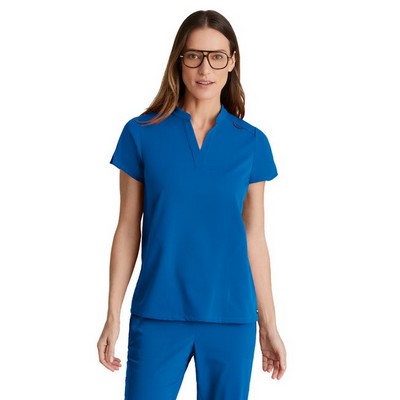 Women's 2 Pocket Banded Collar Avery Top