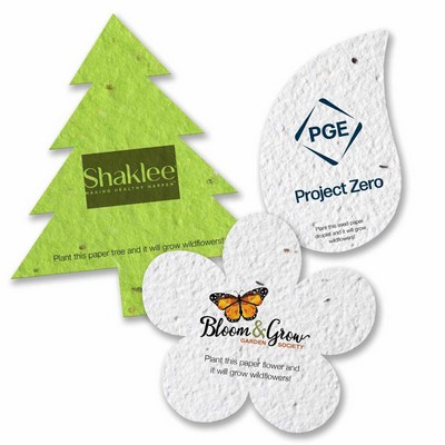 Seed Paper Printed Shapes, Medium
