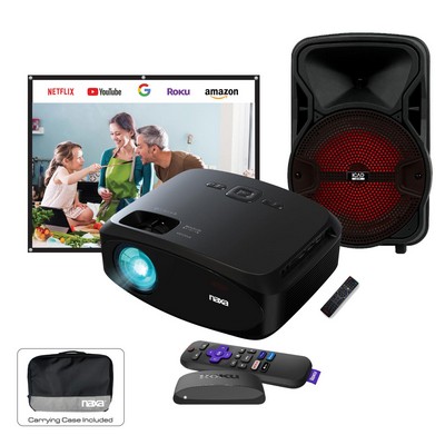 Naxa 210" Home Theater Lcd Projector Combo