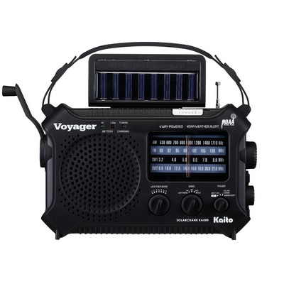 Kaito Emergency Radios & Wireless Mics Black Crank&Solar Am/Fm/Sw/Weather Alert Radio