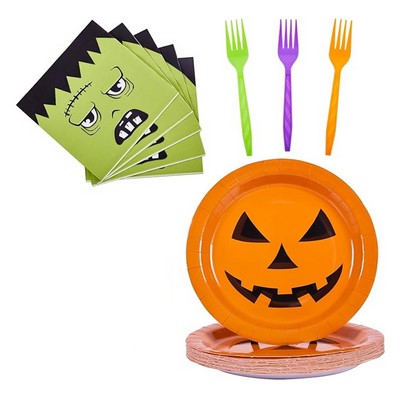 Halloween Party Paper Plate Sets
