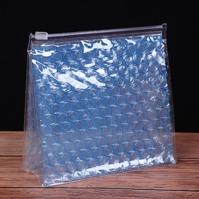 Transparent PVC Ziplock with Padded Bubble Pouch