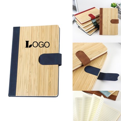 A5 Bamboo Cover Notebook