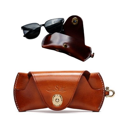 Custom Vegetable-Tanned Leather Eyeglass Case