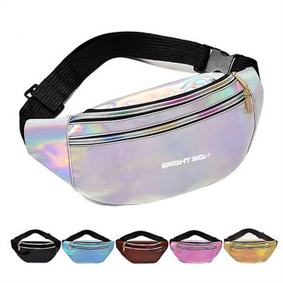 Holographic PVC Retro Fanny Pack