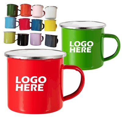 12 oz Enamel-Lined Iron Coffee Mug
