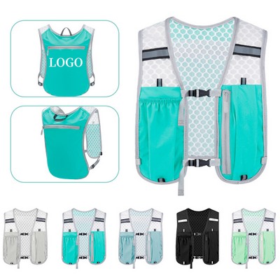 Ultralight Hydration Running Vest with 18.5 oz Water Bottle