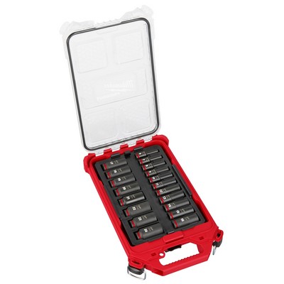 Milwaukee Shockwave Impact Duty Socket 3/8" Drive 19Pc Mm Packout Set