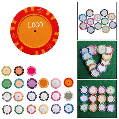 Crown Design Adhesive Poker Chip