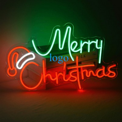 16.9X10.2X0.6" Christmas Atmosphere Led Decorative Light