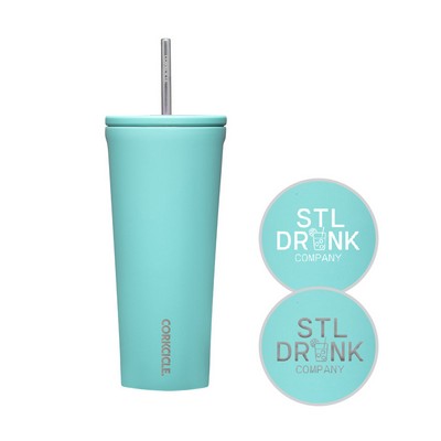 Corkcicle 24 Oz. Cold Cup - Gloss Turquoise