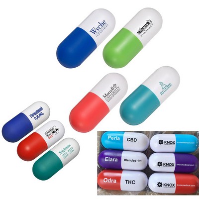 Pill Capsule Shaped Stress Reliever