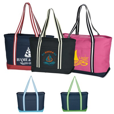 24 oz. Large Cotton Canvas Admiral Tote