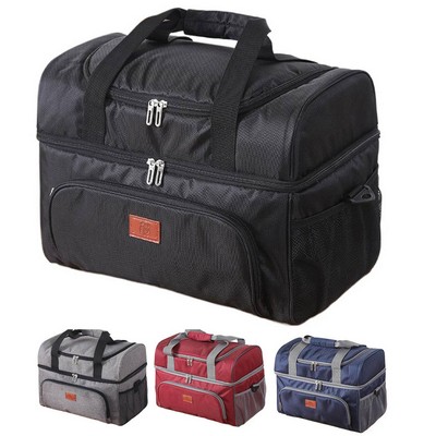30L Oxford Insulated Cooler Bag w/ Handle for Picnic
