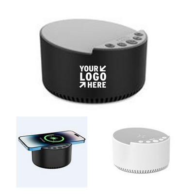 White Noise Speaker with Wireless Charger