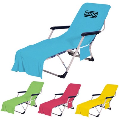 Lounge Chair Cover with Side Pockets