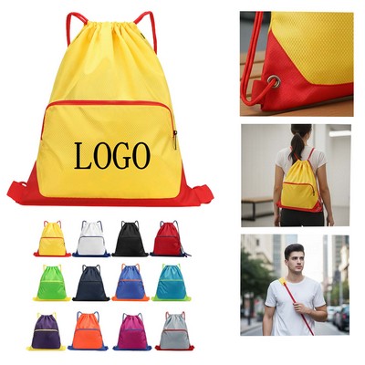 Oxford Cloth Drawstring Backpack
