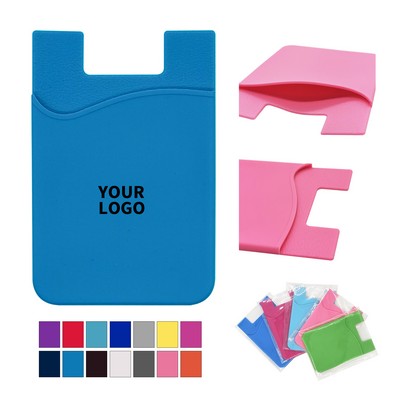 Silicone Card Sleeve Anti Slip Mobile Attachment