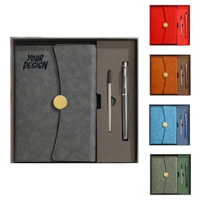 Executive Flap Journal & Pen Gift Set w/ Refill