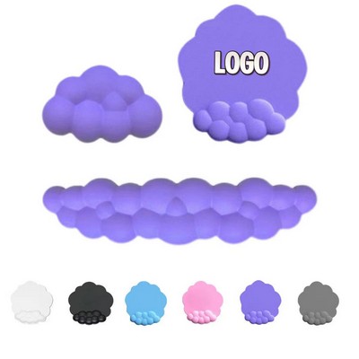 Memory Foam Wrist Rest and Mouse Pad Set with Non Slip Base