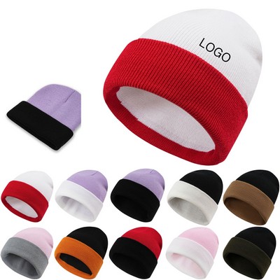 Striped Knit Beanie