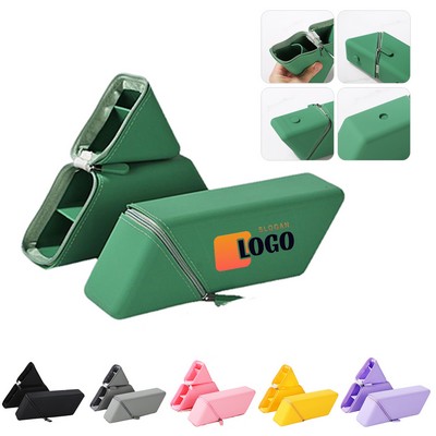 Cute Silicone Pencil Case with Zipper Closure