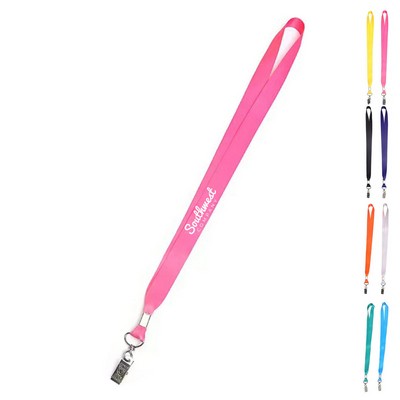 Trade Show Lanyard with Bulldog Clip