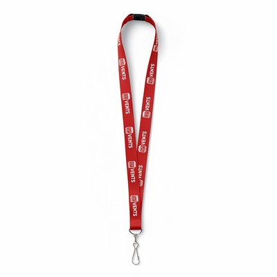 Sublimated Lanyard With J Hook And Breakaway