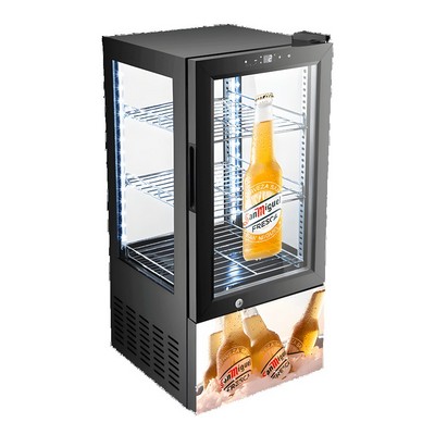 65L Four Sided Glass Cooler