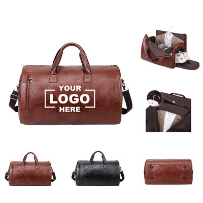 Premium Leather Garment Bag