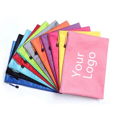 A4 Waterproof Zipper File Pencil Bags