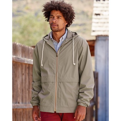 Weatherproof Unisex Vintage Hooded Rain Jacket - 193910
