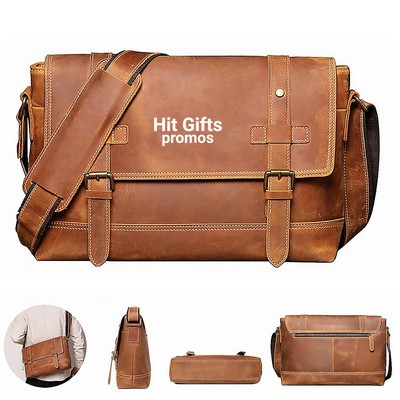 Leather Messenger Bag