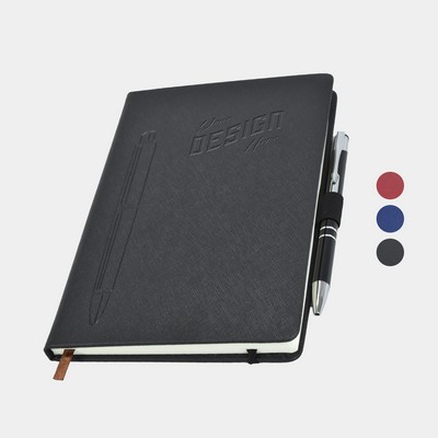 TiTUS® High Quality Magnetic Notebook with Metal Pen