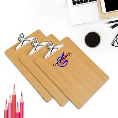 Wooden Clipboard with Metal Clip