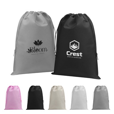 Non Woven Drawstring Shoe Bags 10"x13.8"