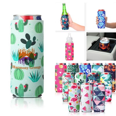 Slim Can Coolers Sleeves Full Color Customized
