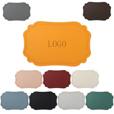 Embossed Leather Heat-Resistant Table Placemat