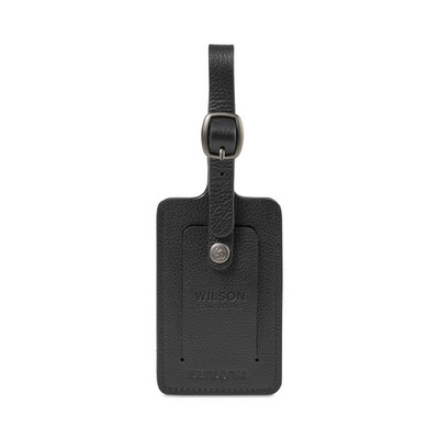 Samsonite Leather Luggage Tag - Black