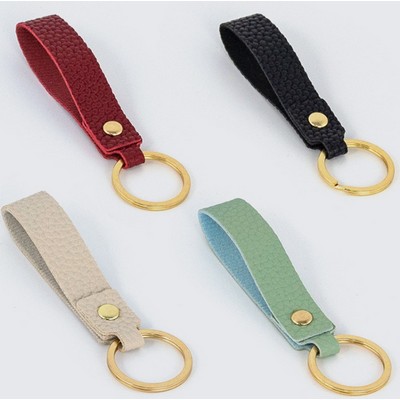 Personalized PU Leather Key Chain with Key Rings