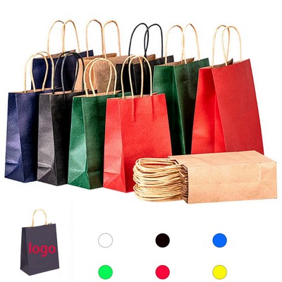 Natural Kraft Paper Shopping Bag For Food Service And Takeout Deliveries