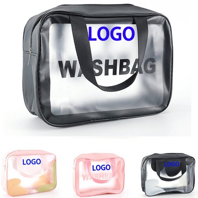 Premium PU Leather Travel Wash Bag Toiletry Pouch