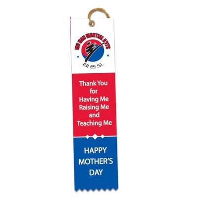Custom Printed Square Top Multicolor Ribbon (2"x6")
