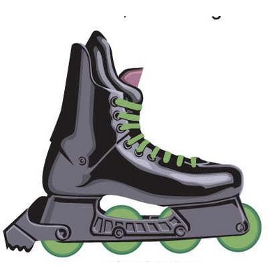 Roller Blade Maxi Magnet (8 Square Inch)