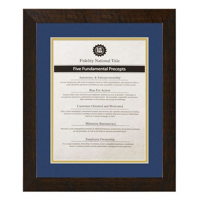 Huntington Collection Brazilian Walnut Certificate Frame