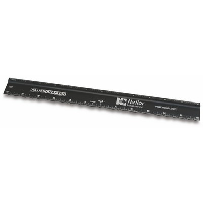 12" AlumiCrafter™ Deckled-Edge Ruler & Straight Edge Cutting tool