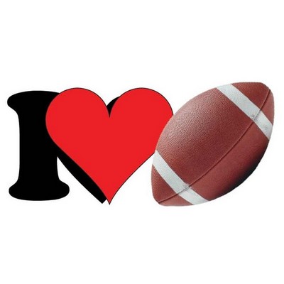 I Love Football Maxi Magnet (8 Square Inch)