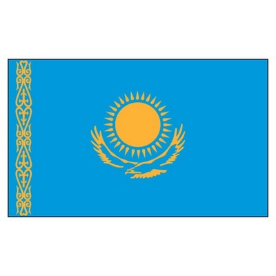 Kazakhstan National Flag (4'x6')